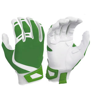Gant d'entraînement de baseball le plus vendu, blanc et vert, design ajusté pour les doigts et sangles réglables, gants de softball - Product Image 1
