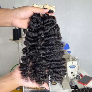 Fabricante vietnamita 100% de alta calidad de pelo negro crudo cinta birmana Ins Paquete de doble dibujado - Product Image 2