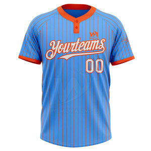 Venta Directa de Fábrica, Jersey de Béisbol de Manga Corta con Dos Botones, Nuevo Estilo Deportivo, Jersey de Béisbol con Dos Botones - Product Image 2