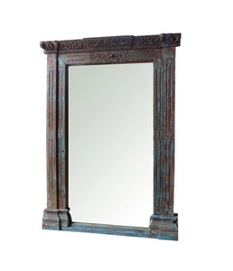 Contemporary Floor <b>Mirror</b> for Modern Homes Handcrafted Distressed Detailing with Sophisticated Bohemian Charm - Product Image 2