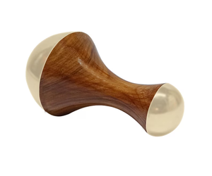 Outil de massage ayurvédique naturel 2-en-1 en bois de Kansa pour le visage, les pieds et le corps (format de poche) - Product Image 6