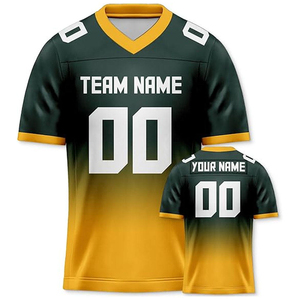 Camiseta Deportiva de Fútbol Americano para Hombre, Tejido de Malla Transpirable de Primera Calidad, Manga Corta, Ropa de Entrenamiento Duradera con OEM - Product Image 4