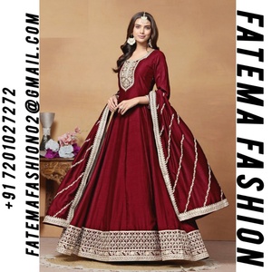 Nuevo Salwar Kameez Tradicional Indio Pakistaní para Mujer, Ropa Étnica para Bodas y Fiestas, Seda Artificial Personalizable, de Confianza - Product Image 2