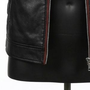 New Style <b>Jacket</b> Factory Custom Cowhide Genuine Leather <b>Jacket</b> Men's Fashion Stand Collar <b>Biker</b> <b>Jacket</b> Spring and Autumn - Product Image 5