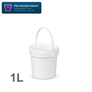 Seau de mélange de peinture automobile 1L avec couvercle gradué anti-déversement, récipient de stockage de liquides en plastique hermétique pour atelier automobile - Product Image 4