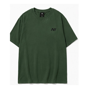 เสื้อยืดคอตตอนเจอร์ซีย์สีเขียวทรงโอเวอร์ไซส์สำหรับผู้ชาย แบรนด์ส่วนตัว คุณภาพสูง พิมพ์ลายโลโก้ด้านหน้า คอกลม แขนสั้น ทรงลำลอง - Product Image 4
