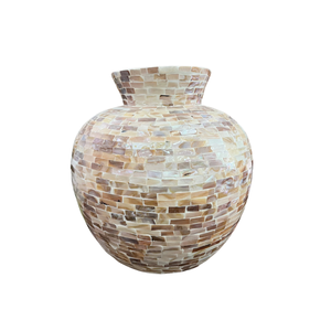 Jarrón decorativo moderno y único de nácar para el hogar, jarrones de flores hechos a mano, venta al por mayor desde Vietnam - Product Image 1