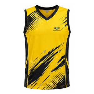 Maillot de volley sans manches personnalisé pour équipe sportive avec tissu respirant, toucher doux et mouvements flexibles - Product Image 6