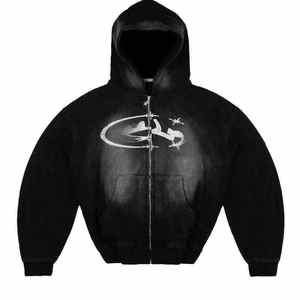 Sweat à capuche surdimensionné pour homme, double couche, en polaire polyester/coton, léger, respirant, écologique et de haute qualité - Product Image 5