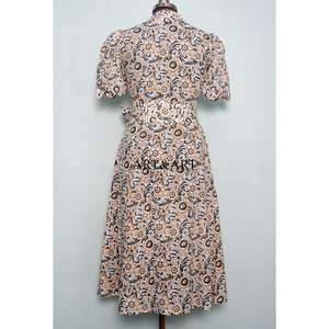 Vestido Midi de Algodón para Mujer, Hermoso, Casual, de Tela Suave, Simple, Relajado, con Decoración de Botones, Ajuste Cómodo para Uso Diario - Product Image 6