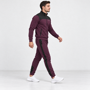 Ensemble veste et pantalon de course pour hommes, léger, extensible, tissé, fabricant de vêtements d'équipe à marque privée - Product Image 4