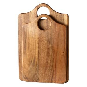 Planche à découper élégante avec grande poignée centrale, bords arrondis lisses, surface compatible couteaux, idéale pour couper et présenter - Product Image 3