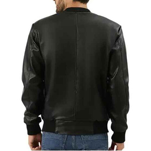 Chaqueta de Cuero con Revestimiento Vintage de Primera Calidad, Marca New Look, Personalizada, con Cuello Alto para Hombre, Estilo Otoñal de Moda - Product Image 1