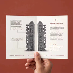 Antiguos duendes de Shakha |   Fragmento Arquitectónico Clásico de Marco de Puerta de Templo Indio, Réplica de Museo Acabada a Mano - Product Image 6