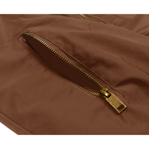 Best Quality OEM/ODM Bomber Jacket For Men Full Zip Windbreaker Warm Winter Windproof Casual Outwear Padded <b>Lined</b> <b>Coats</b> - Product Image 6