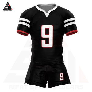 Vêtements de sport de haute qualité à prix abordable, logo imprimé en gel de silicone, uniformes de rugby personnalisés, impression par sublimation pour équipes de rugby. - Product Image 2