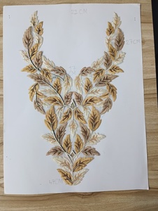 Parches de Organza Bordados de Moda con Forma de Flor para Trajes Étnicos Indios, Vestidos, Kurtis y Blusas - Decoración y Adornos para Prendas de Boutique - Product Image 2