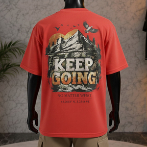 Camisetas Extra Grandes para Hombre con Estampado Gráfico Personalizado, Hombros Caídos, 100% Algodón, Estilo Urbano de Verano - Product Image 2