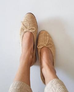 Mocassins en raphia faits à la main : Ballerines marocaines pour femmes - Product Image 3