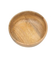 Ensemble de 4 bols à fruits et plats de service classiques en bois massif, écologiques, vaisselle de luxe pour la cuisine, pour les fêtes