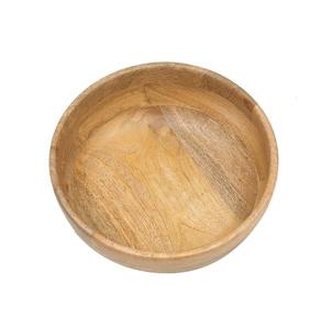 Ensemble de 4 bols ronds en bois massif pour aliments et fruits, qualité supérieure, vaisselle de cuisine, bols à mélanger, style indien - Product Image 3
