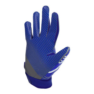 Outdoor Sports Gloves Black Embossed Pattern Water Resistant Classic Style Football Receiver Gloves - Product Image 6