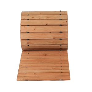 Passerella da Giardino in Legno di Cedro Antiscivolo, Lunga 24 Piedi e Larga 17 Pollici, con Filo Metallico, per Esterni, Arredamento Esterno Stagionale - Product Image 2