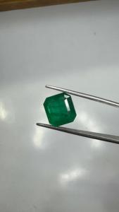 4.27 Ct Natural Zambian Emerald Square Octagon Cut Loose Green Gemstone Faceted Precious Stone for Ring Pendant Necklace Jewelry - Product Image 2