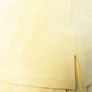 Débardeur Homme Personnalisé Écologique 100% Coton Jaune Uni Tricoté Sans Manches Col Rond Style Décontracté Coupe Musclée - Product Image 5