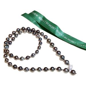 Collar de Perlas de Agua Dulce de 11-12 mm, Plata S925, Nuevo Estilo de Lujo Ligero, con Colgante de 11-12 mm, Accesorios para Mujer - Product Image 5