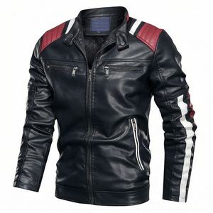 Veste de moto en cuir véritable pour homme de qualité supérieure, nouvelle arrivée, vestes de moto d'hiver, protections amovibles, personnalisables - Product Image 1