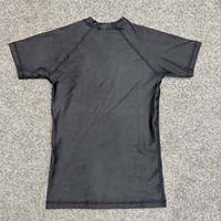 Haut de compression unisexe à manches courtes, noir, rouge, blanc, imprimé par sublimation, respirant, séchage rapide, 220g Spandex/Polyester
