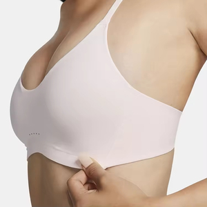 Sujetador Deportivo de Yoga para Mujer, Soporte Medio, Sin Costuras, Elástico, Transpirable, de Secado Rápido, Ecológico, Tallas Grandes, con Logotipo Frontal - Product Image 5