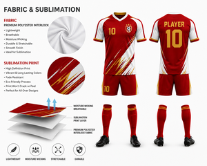 ชุดฟุตบอลชายคุณภาพสูง สีดำ เสื้อเจอร์ซีย์ กางเกงขาสั้น ระบายอากาศ ซับเหงื่อ ดีไซน์แบบสั่งทำพิเศษ รับผลิตแบบ OEM - Product Image 5