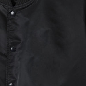 Windbreaker <b>Quilted</b> Satin Canvas Bomber Jacket Unisex Street Wear Wholesale Custom Logo Front Formal Softshell Sheep Skin - Product Image 3