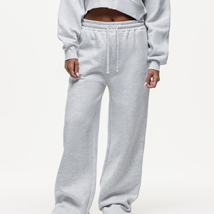 Oversized Womens Summer Flat <b>Wide</b> <b>Leg</b> Sweatpants Soft Fleece Cotton Casual <b>Lounge</b> Trousers Drawstring Elastic Waist Relaxed - Product Image 5