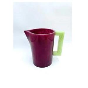 Carafe à eau en résine polyester de conception classique, faite à la main, avec motif tourbillon abricot aquatique, compatible lave-vaisselle et écologique, idéale pour les fêtes - Product Image 1