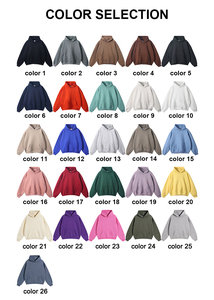Men's Custom Printed <b>Thick</b> Heavyweight Oversized Hoodies Luxury Terry Cotton Windproof Breathable Embroidered Plain Dyed - Product Image 4