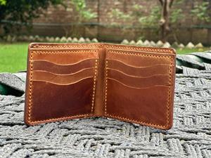 Bolso Bandolera de Cuero Genuino Crazy Horse Hecho a Mano, Estilo Vintage, Unisex, con Protección RFID, Diseño Abierto Corto de Lino, a la Moda - Product Image 2