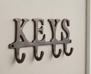 Premium Quality KEYS Design Metal Wall <b>Hook</b> Alphabetic Style Perfect <b>For</b> Stylish Home Decoration And Functional Storage Solution - Product Image 1