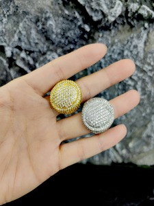 Bague Hip Hop de Luxe en Moissanite Diamantée, Fourniture Directe Usine, Idéale pour Mariages, Cadeaux et Soirées, Disponible à Prix Export - Product Image 5