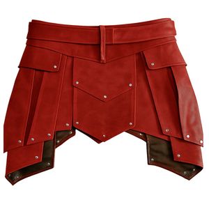 Costume de gladiateur en cuir pour homme, style Renaissance, sexy, avec jupe et ceinture - Écologique - Product Image 1