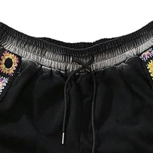 Casual Loose Canvas <b>Drawstring</b> Knitted Oversized Bulk Custom Heavyweight 100% Cotton Running Shorts uploaded by Dress Sports - Product Image 2