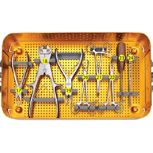 Kit d'instruments de micro-plaquettes chirurgicales de reconstruction maxillo-faciale et des mains et des pieds en acier inoxydable de qualité supérieure - Product Image 4