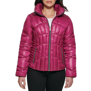 OEM Women's Puffer Jacket Custom Logo <b>Winter</b> <b>Quilted</b> Down Alternative Coat Lightweight Insulated Outdoor Fashion Jacket - Product Image 5