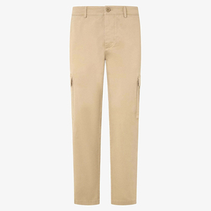 Pantalon cargo en toile pour homme, coupe décontractée, avec plusieurs poches de rangement, logo personnalisé, léger, confortable, idéal pour les voyages et le travail - Product Image 3