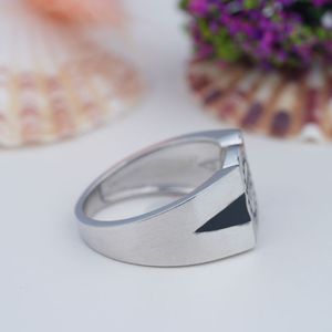 Bague ouverte rétro Aigle Volant en Argent 925 et Moissanite, plaqué or, pour fêtes, vente en gros d'usine, bijoux de couple pour homme au style affirmé - Product Image 4