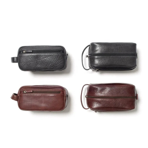 Vintage Leather Toiletry Bag for <b>Men</b> - Product Image 4