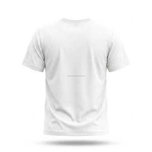 เสื้อยืดแขนสั้นสีขาวสำหรับผู้ชาย พิมพ์ลายตามสั่ง สไตล์สตรีท คอกลม ทรงปกติ ผ้าคอตตอนเจอร์ซีย์ ระบายอากาศได้ดี - Product Image 2