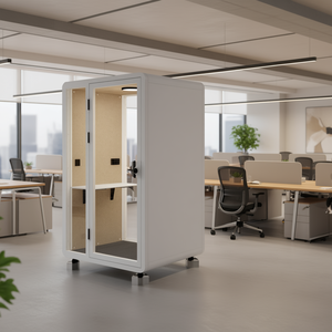 Cabina Telefónica Moderna Solo Plus HIPOD, Cabinas Acústicas para Oficina, Cabinas Modulares para Reuniones, Muebles de Oficina para Edificios de Oficinas - Product Image 3